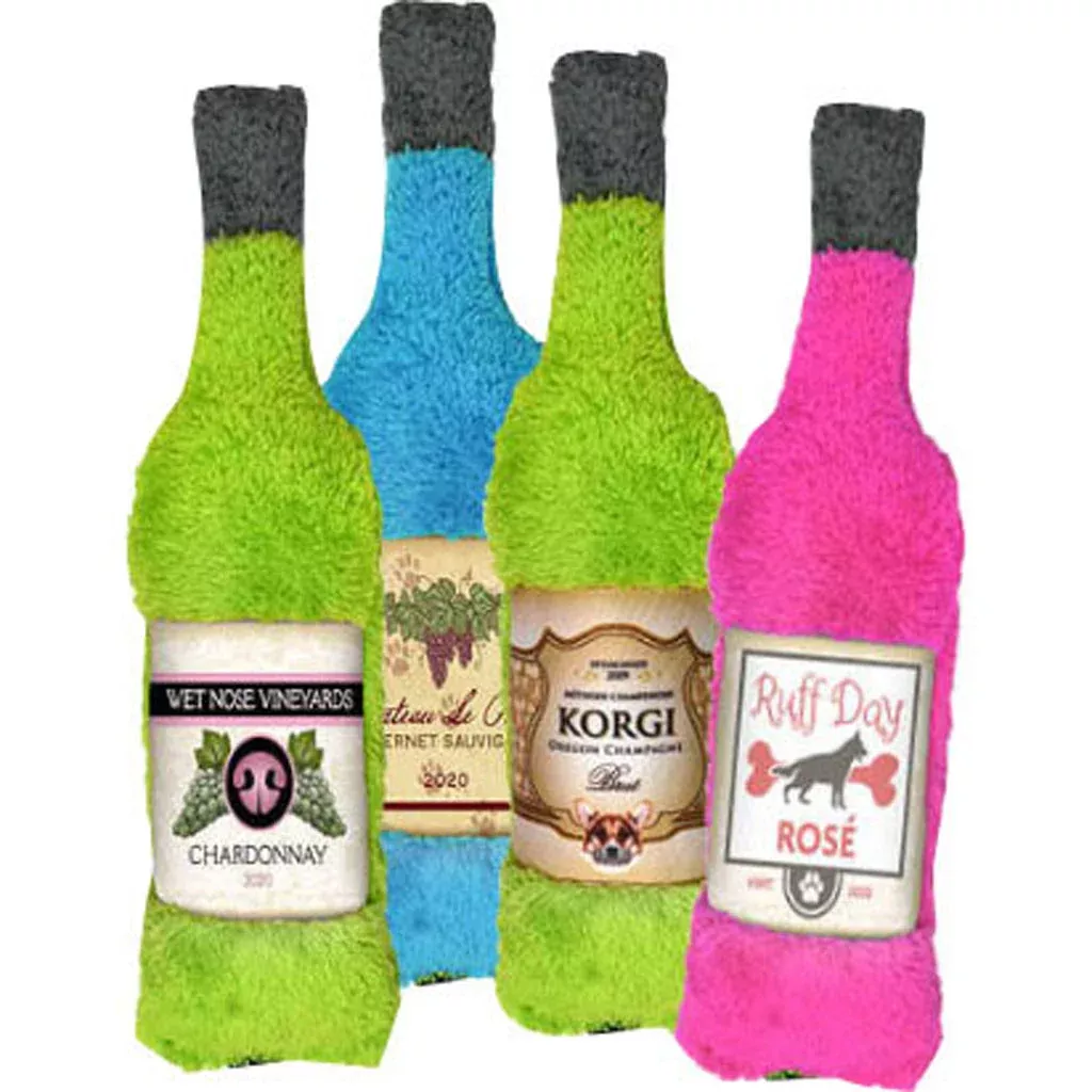 Cycle Dog BrewGear Wine Bottle Dog Toy, Medium Assorted