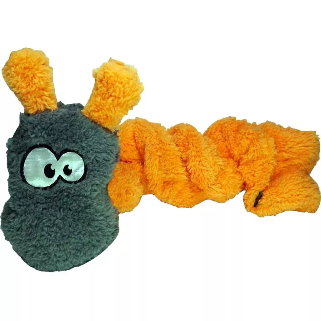 Cycle Dog Duraplush Caterpillar Dog Toy Medium Orange