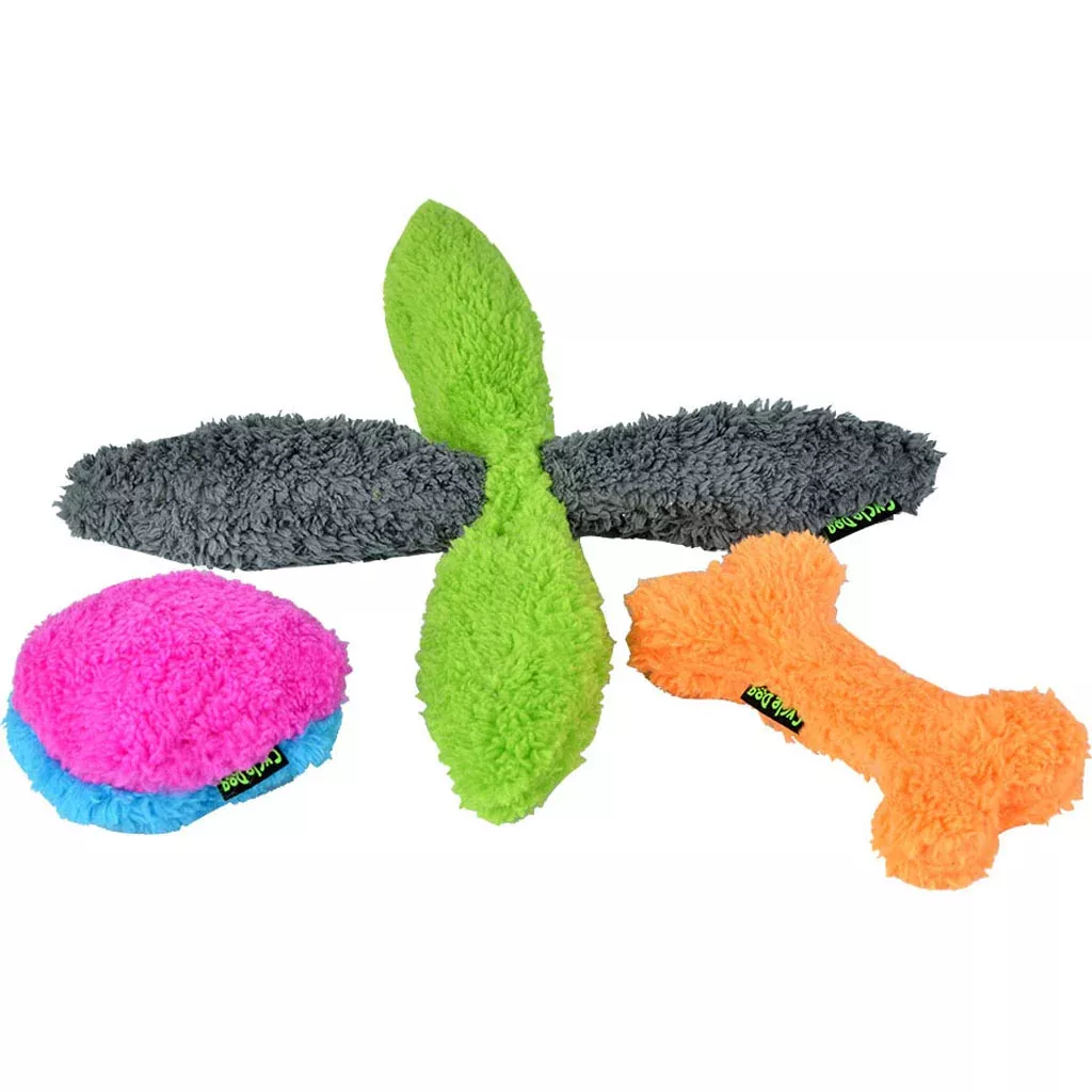 Cycle Dog DuraPlush Puppy Toy Small 3-Pack Assorted