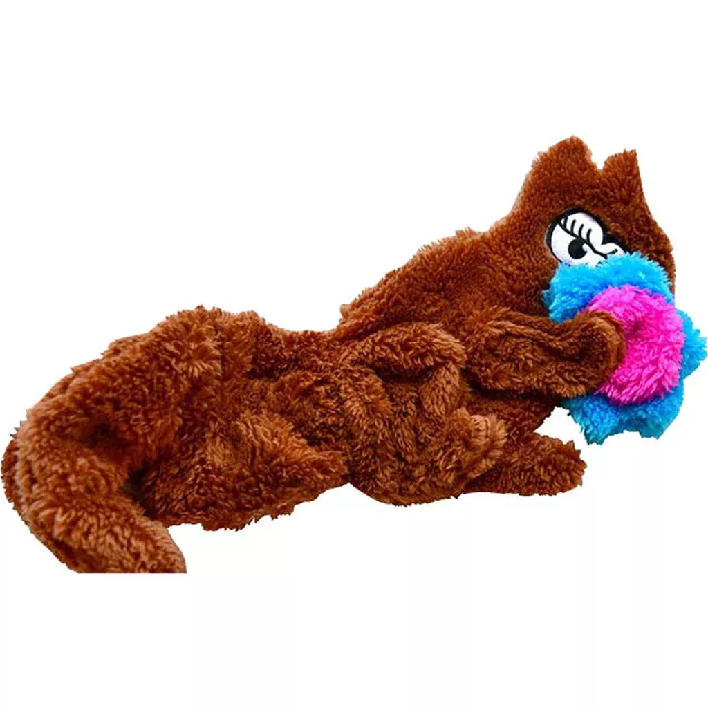 Cycle Dog DuraPlush Sitting Squirrel Dog Toy, Brown Small