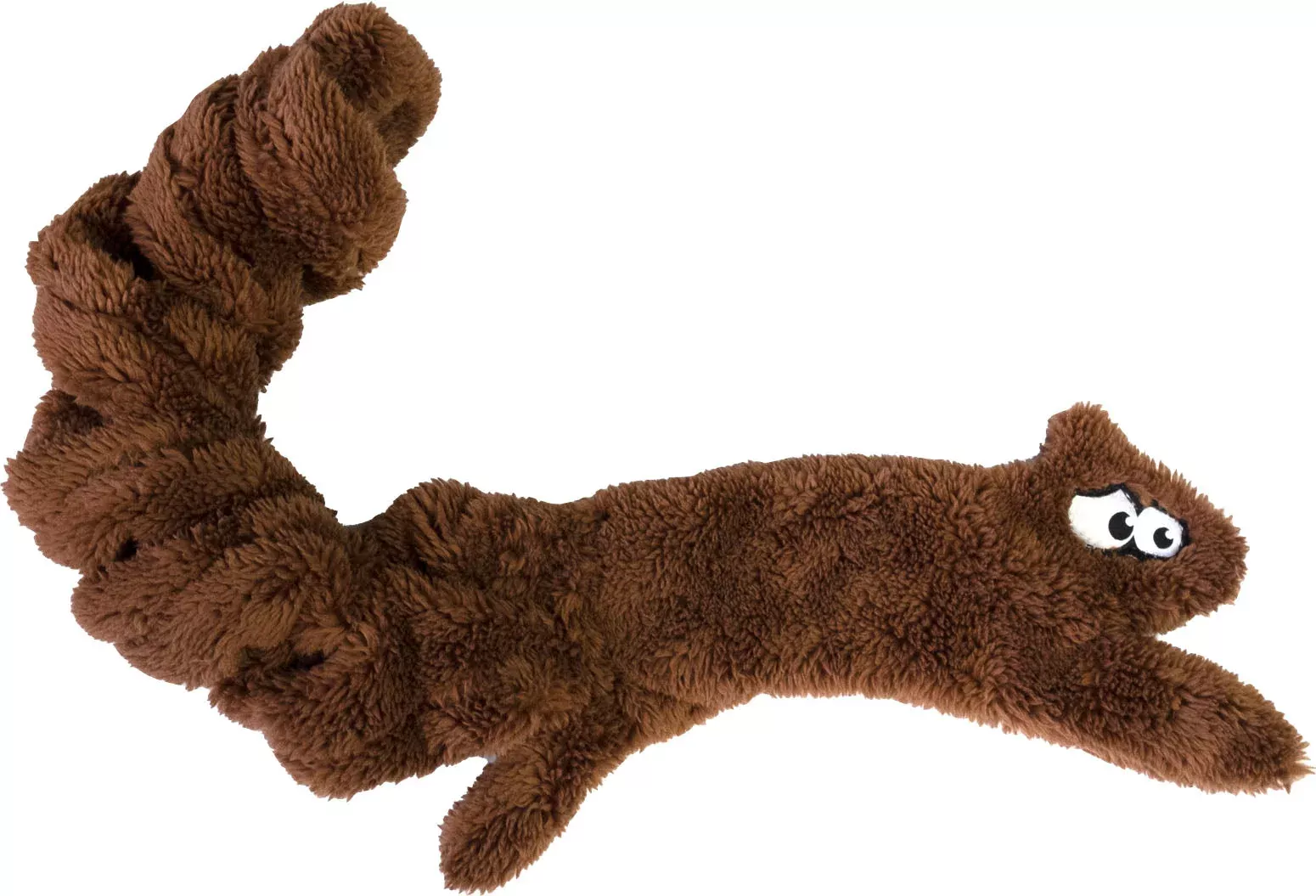 Cycle Dog DuraPlush Springy Squirrel Dog Toy, Medium, Brown