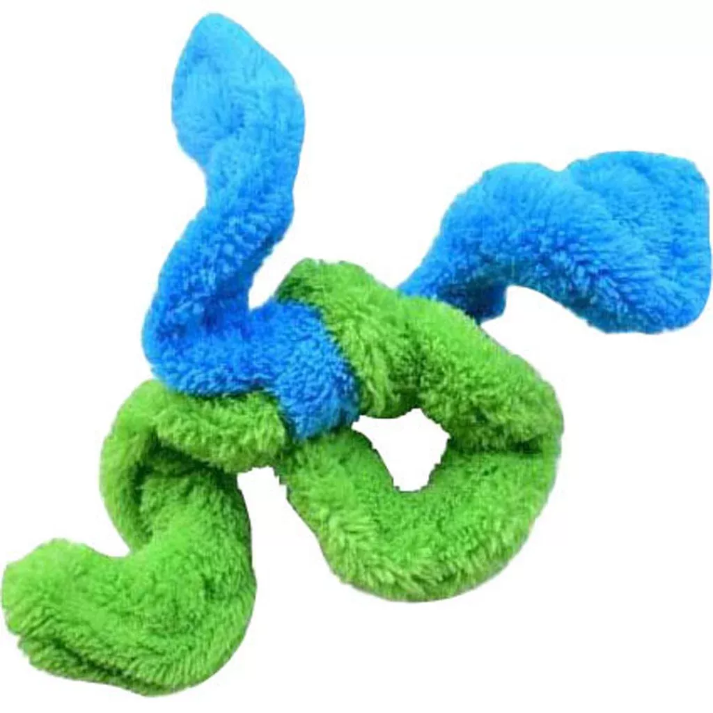 Cycle Dog Duraplush Springy Thing Dog Toy Medium Blue/Green