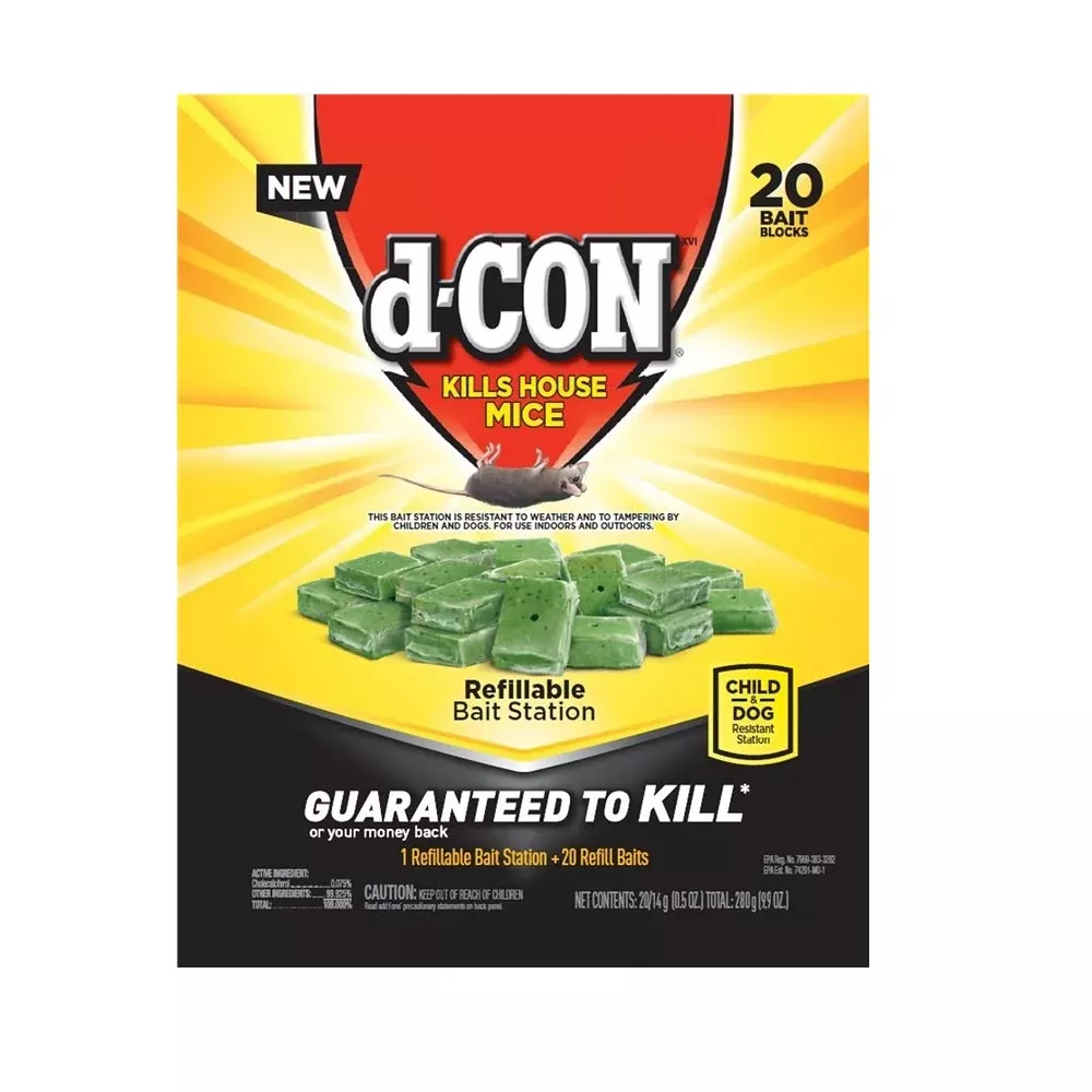D-Con Bait Station with 20 Refills