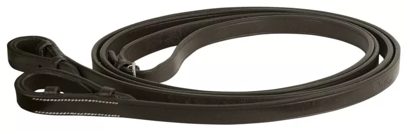 Da Vinci Plain Flat Reins with Hook Stud Ends