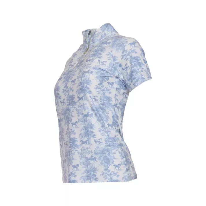 Dapplebay Equestrian Toile 1/4 Zip SS Riding Top