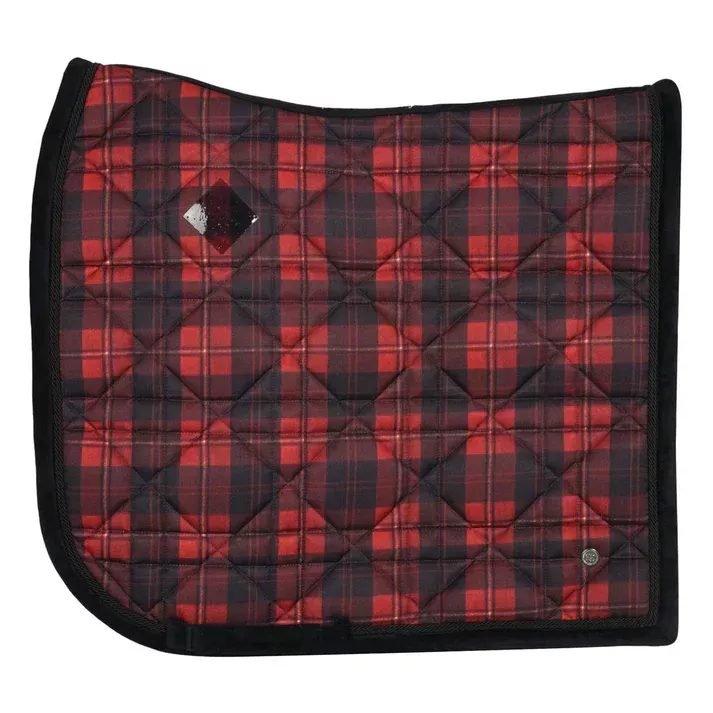 Dapplebay Holiday Plaid Dressage Saddle Pad