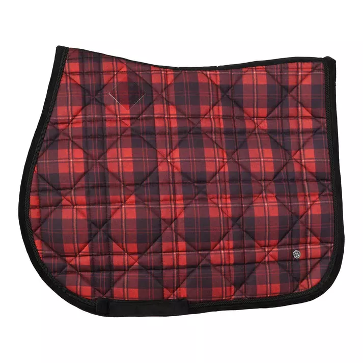 Dapplebay Holiday Plaid Jump Saddle Pad