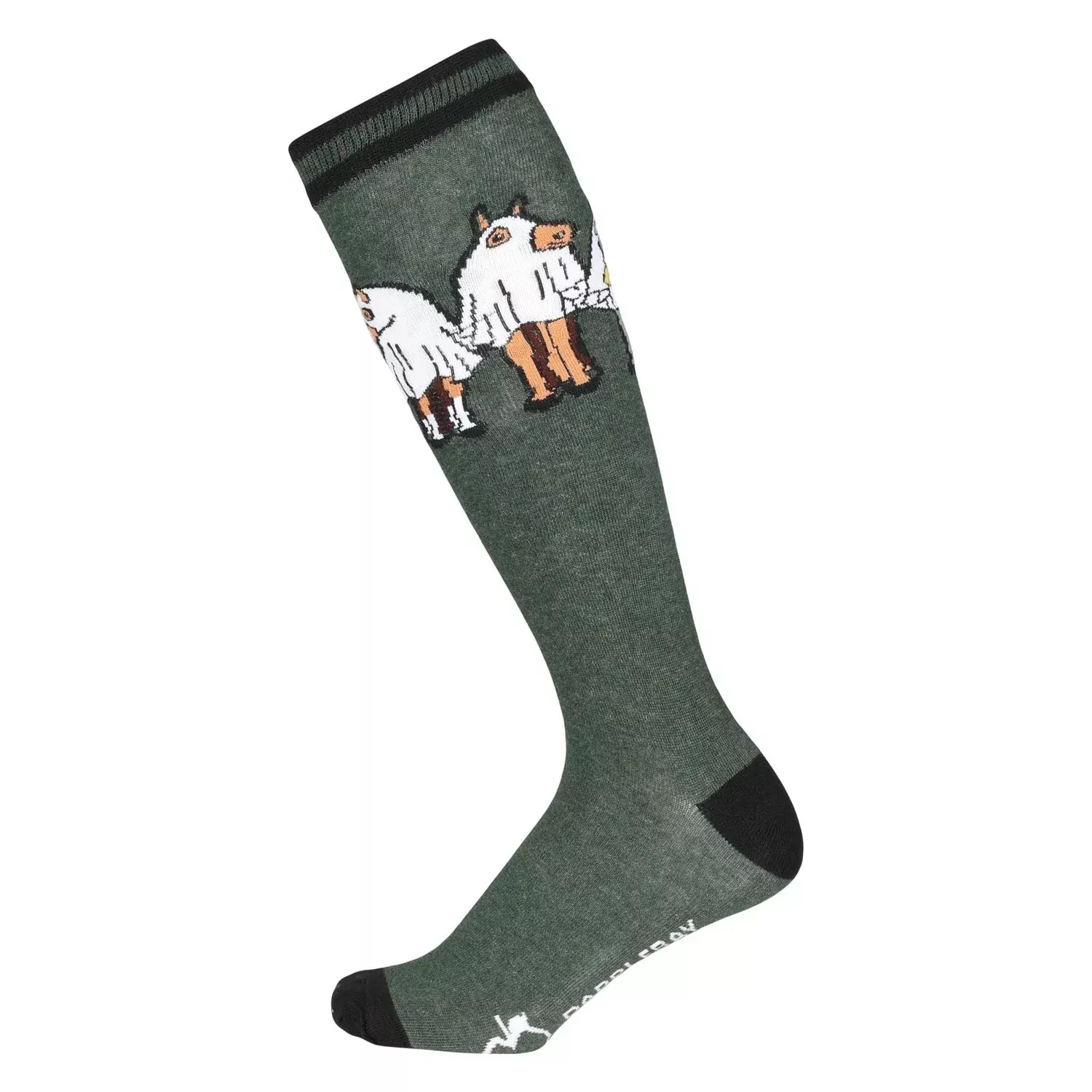 Dapplebay Ladies Horse Ghosts Knit Boot Socks