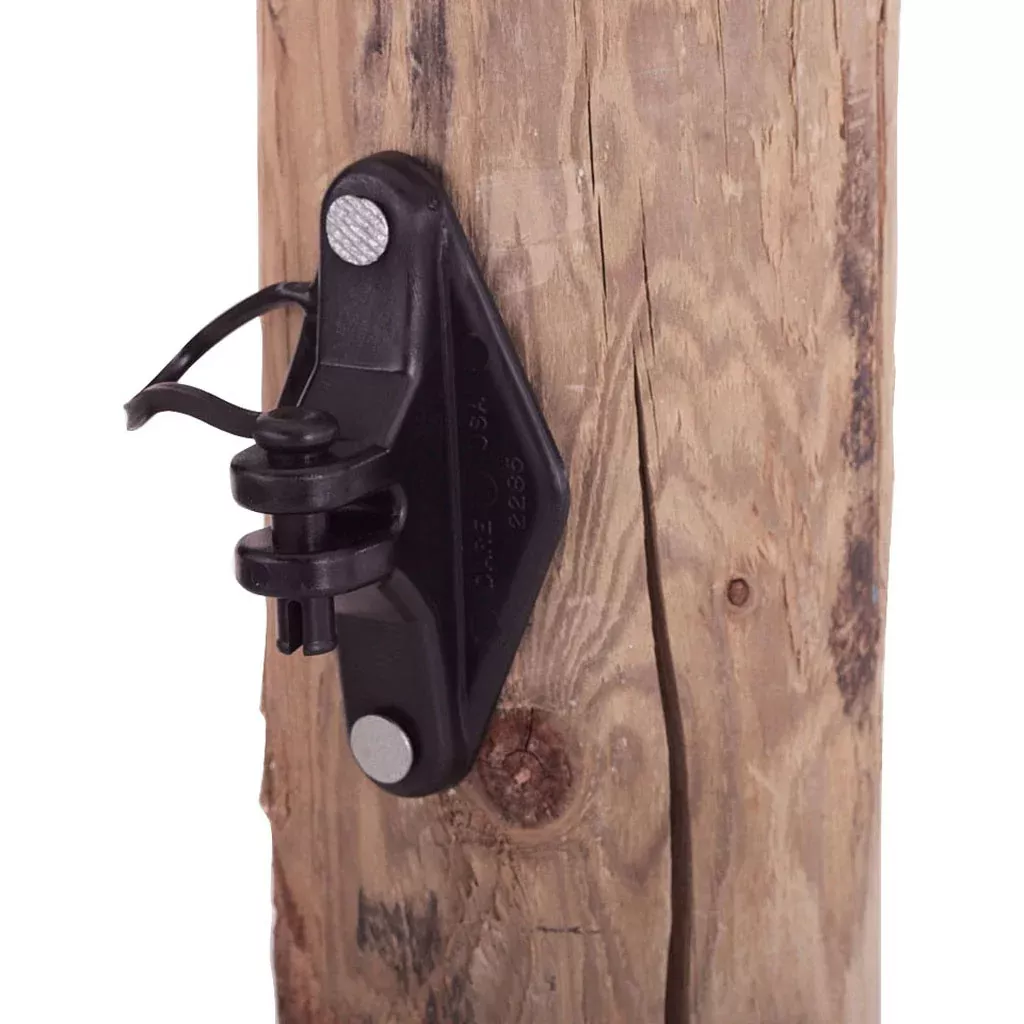 Dare Snug Wood Post Pinlock Insulator, 25 Pack, Black