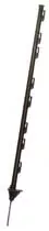 Dare Step-In Poly Fence Post, 48 in, Black