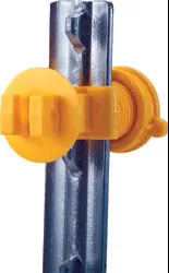 Dare Western Screw-Tight T-Post Insulator, 25 Pack, Yellow