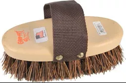 Decker Classic Stiff Palmyra Bristle Brush, Brown