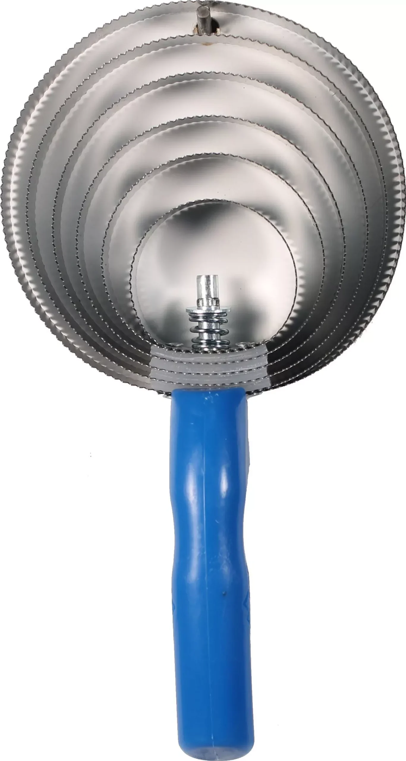 Decker Spiral Lacquered Spring Steel Comb, Blue, Jumbo