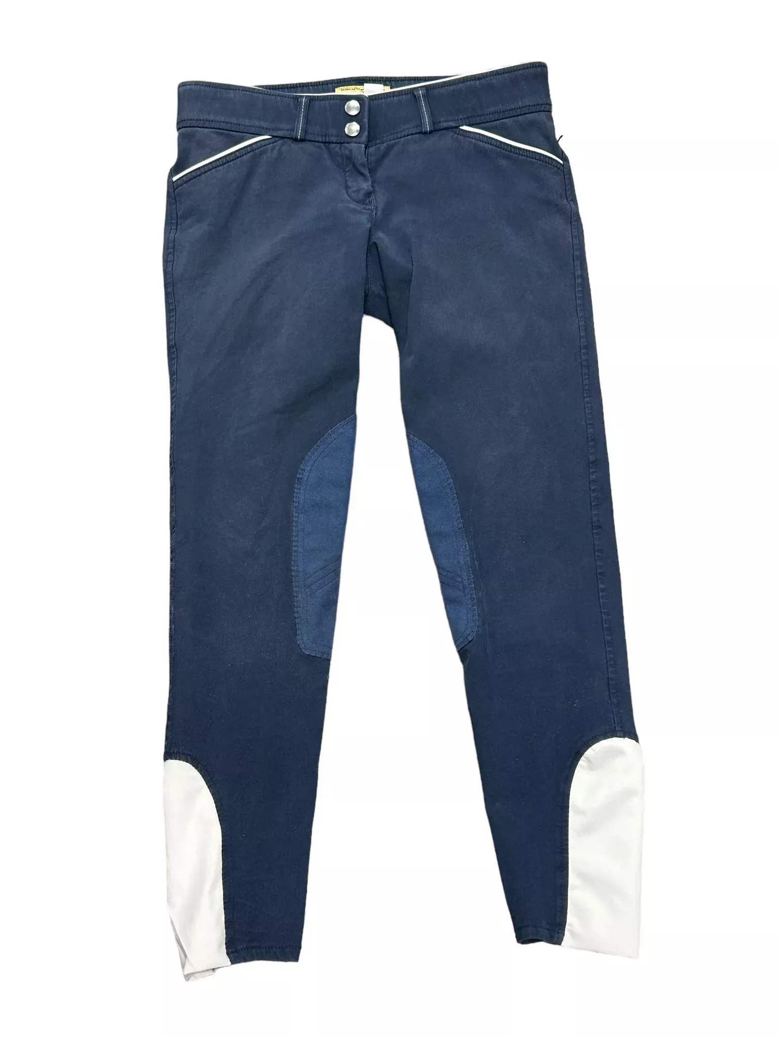 Devon-Aire KP Breeches -Navy/ White - 26 - USED
