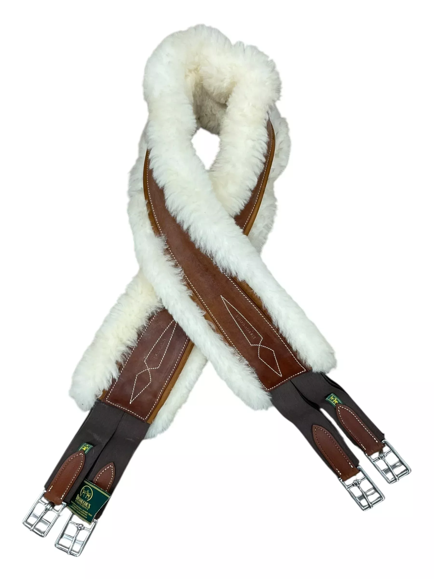 Devoucoux Lined Hunter Girth *NWT* - Brown/Natural - 145cm / 58" - USED