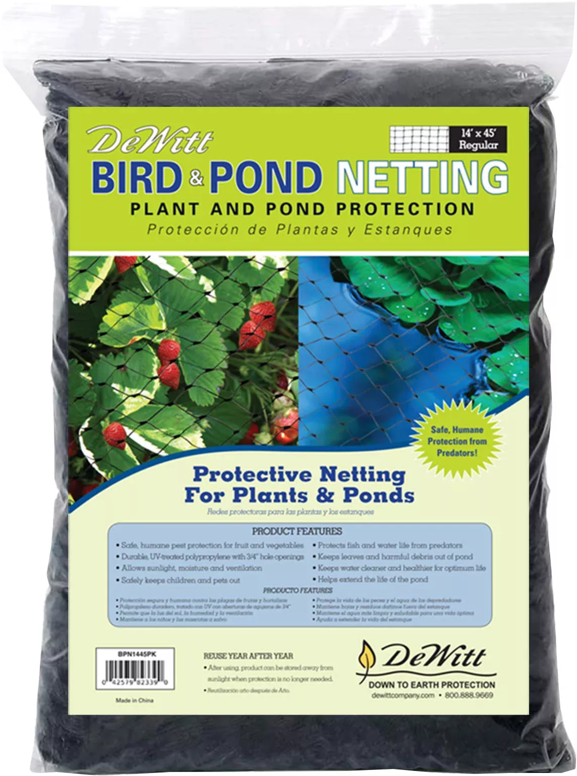 DeWitt Bird and Pond Netting 14 x 45 ft Black
