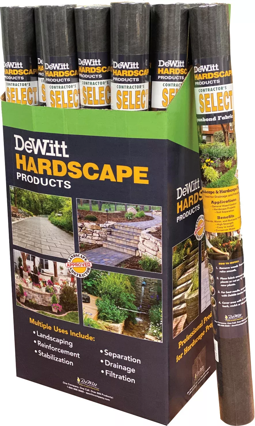 DeWitt Contractor's Select Landscape Fabric, 3 x 100 ft, Black