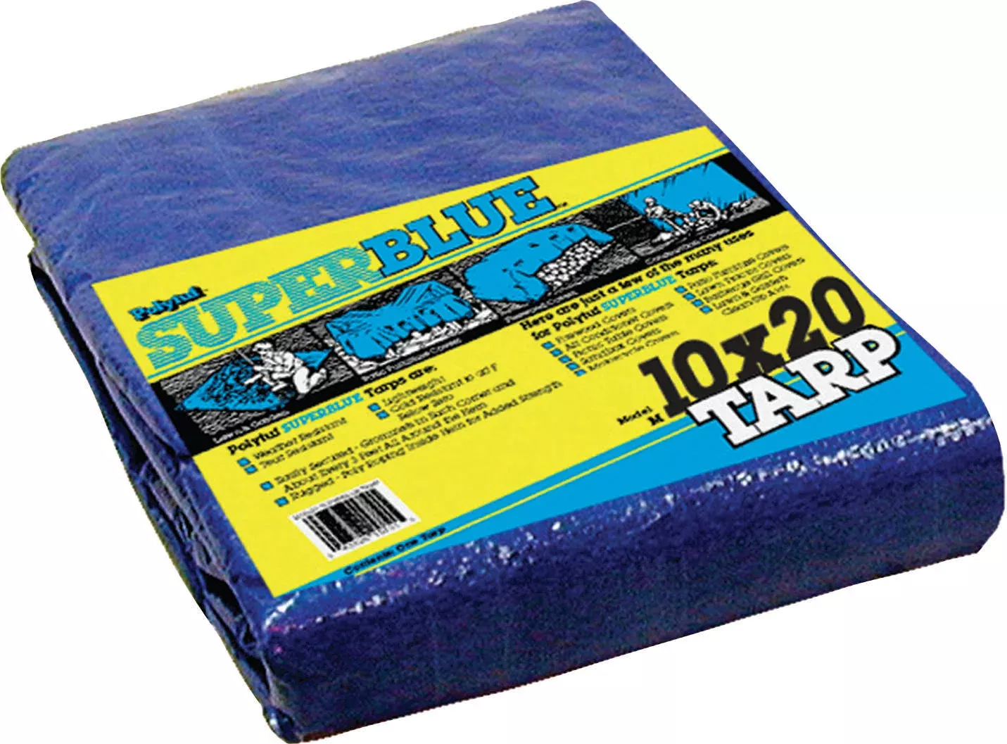 DeWitt Poly-Tuf Super Blue Tarp, Blue, 10 x 20 ft