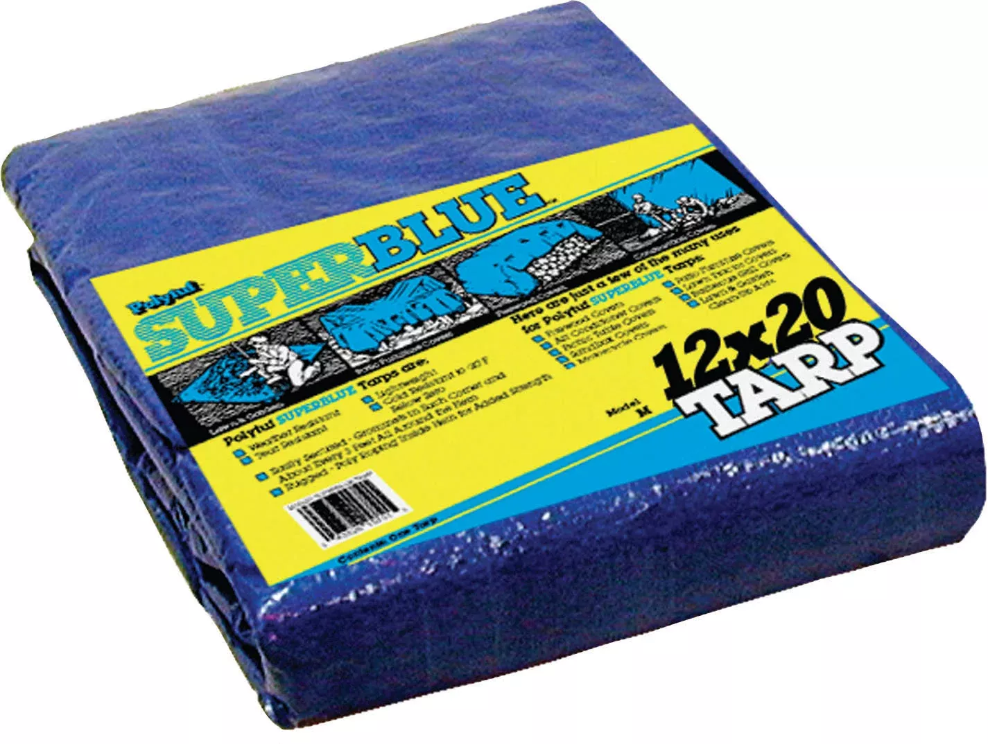DeWitt PolyTuf Super Blue Tarp, 12 x 20 ft