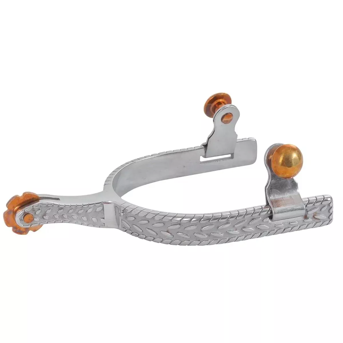 Diamond R Roper Mens Engraved Roper Spurs