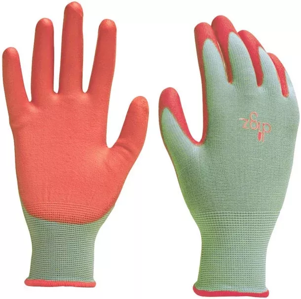 Digz Gardening Gloves, Gray/Orange, Small