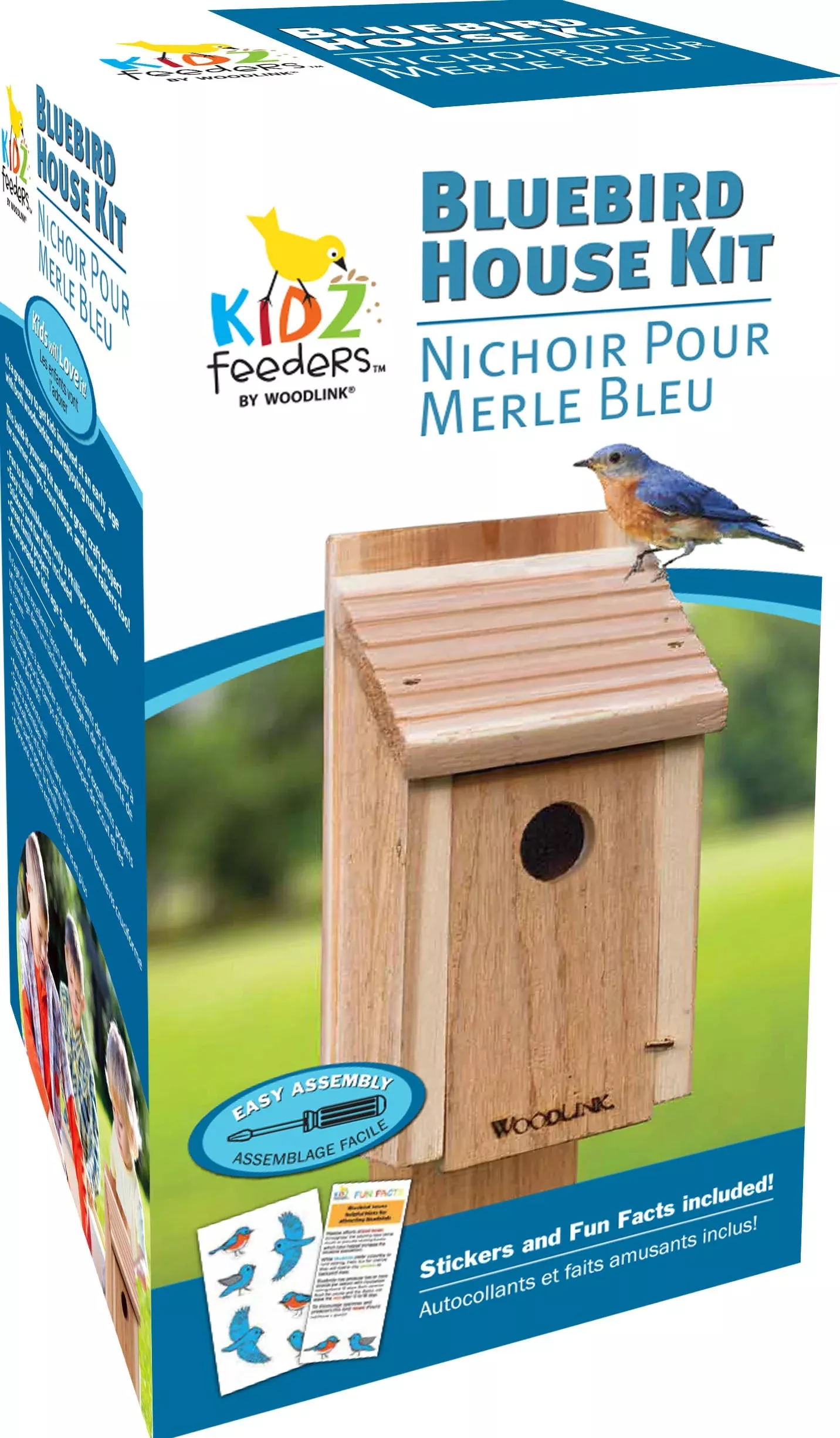DIY Craft Kit Bluebird House Natural