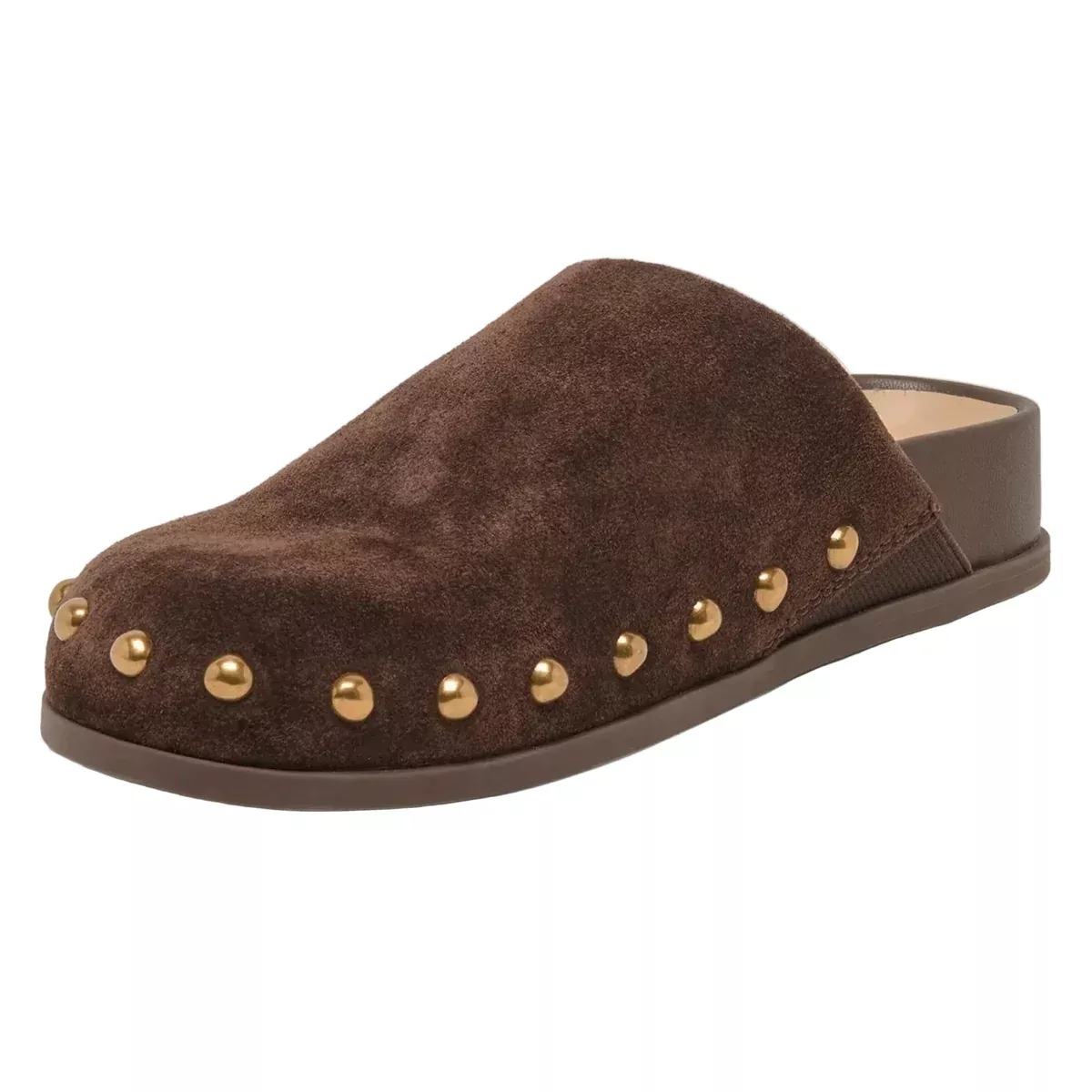 Dolce Vita Joney Studded Dark Brown Suede Mule