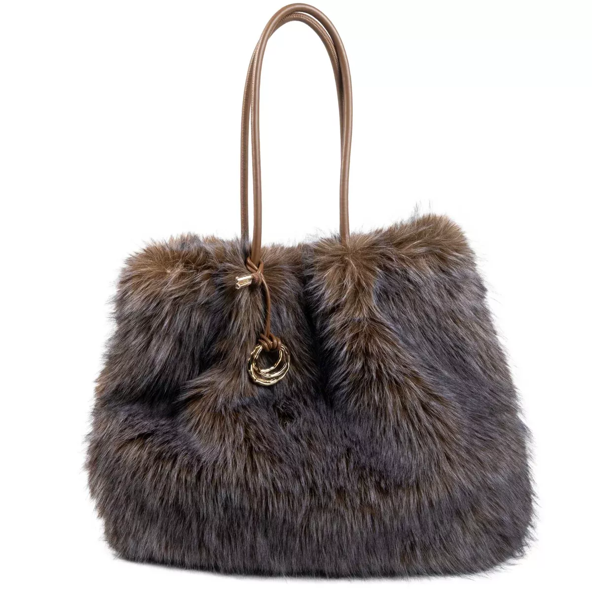 Dolce Vita Noor Faux Fur Multicolor Tote Bag