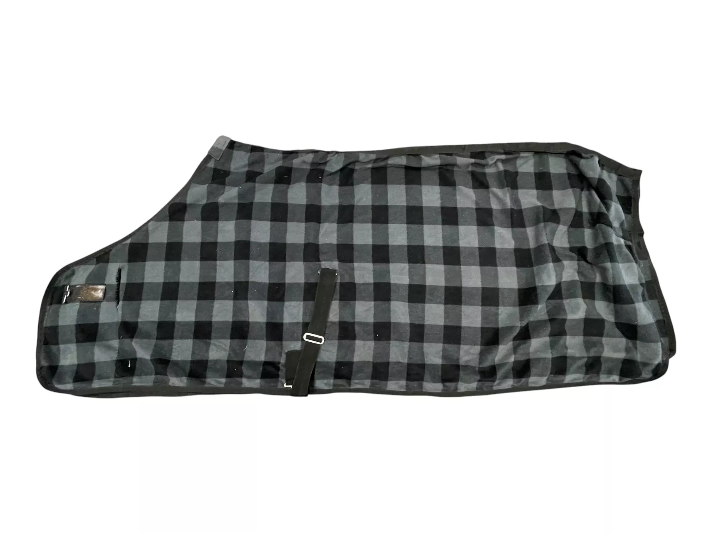 Dover Cooler - Black/Gray Plaid - Large Horse (78"-82") - USED