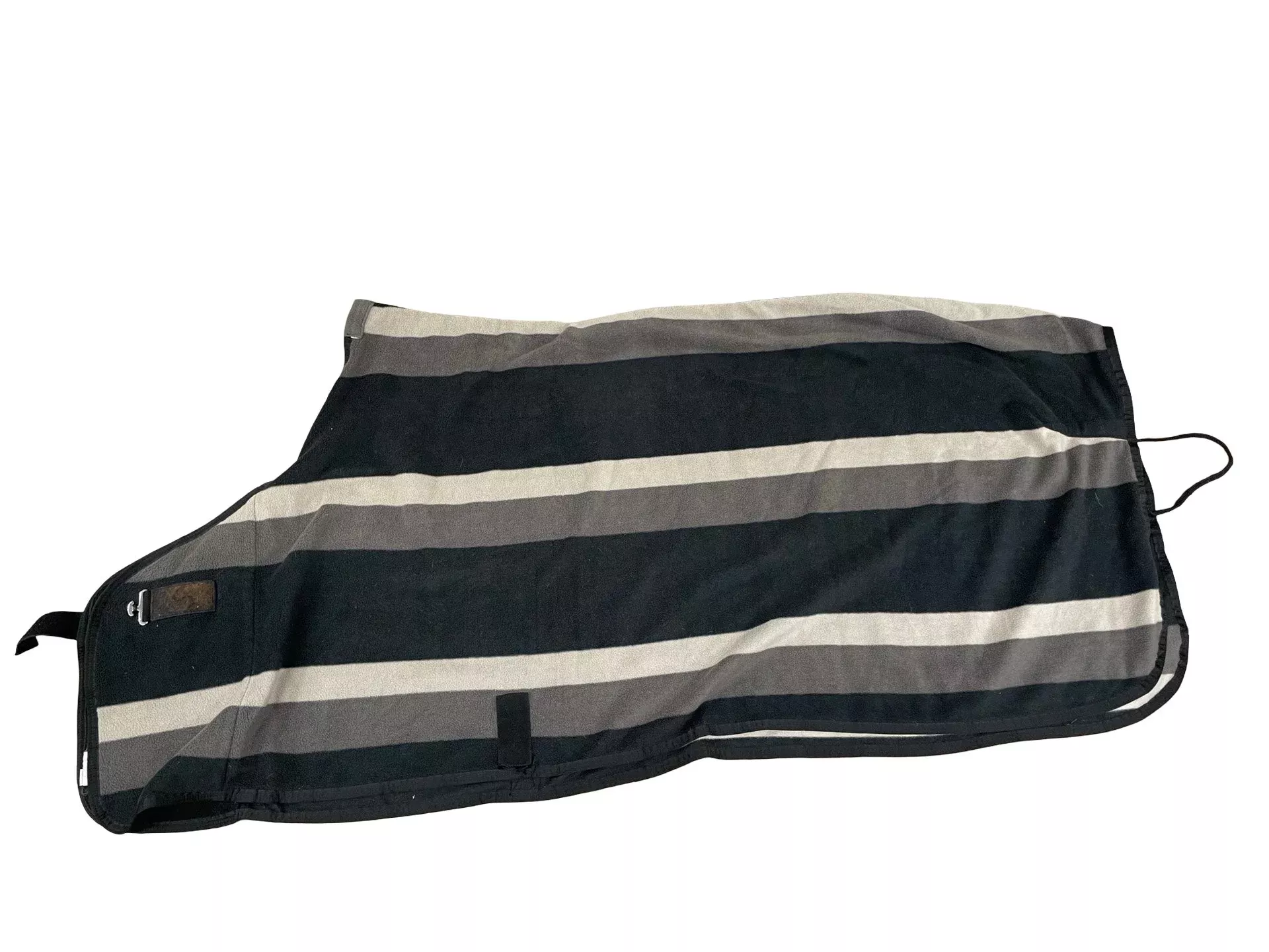 Dover Fleece Cooler - Gray/Black/Beige - Horse (72"-76") - USED