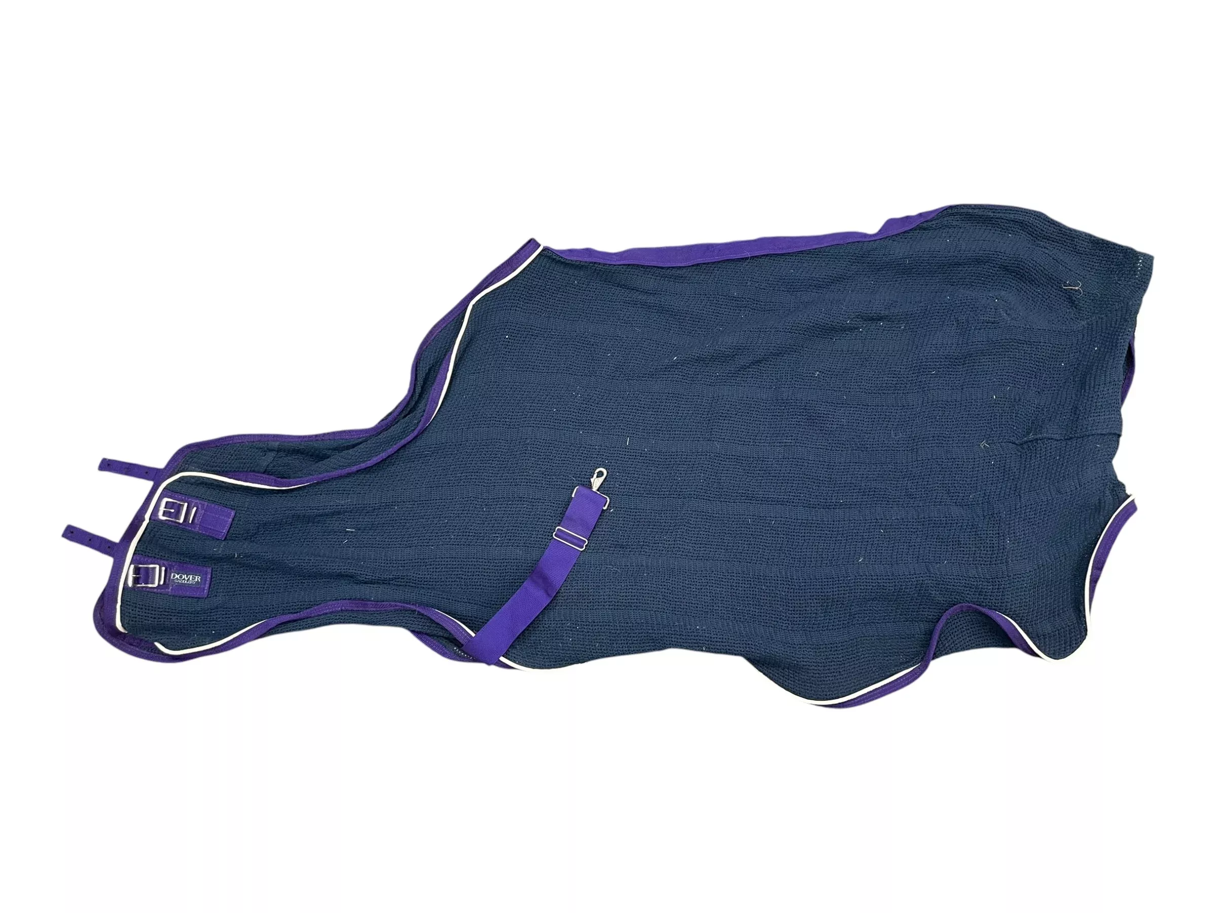 Dover Irish Knit Cooler - Navy/Purple - 72" - USED