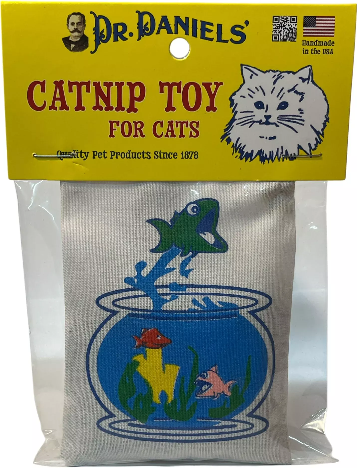 Dr. Daniels' Fish Bowl Catnip Bag Cat Toy, Assorted