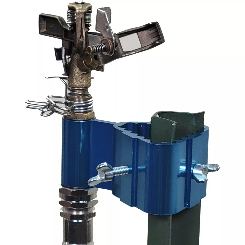 Dramm Post Mount Sprinkler with Brass Impulse Head