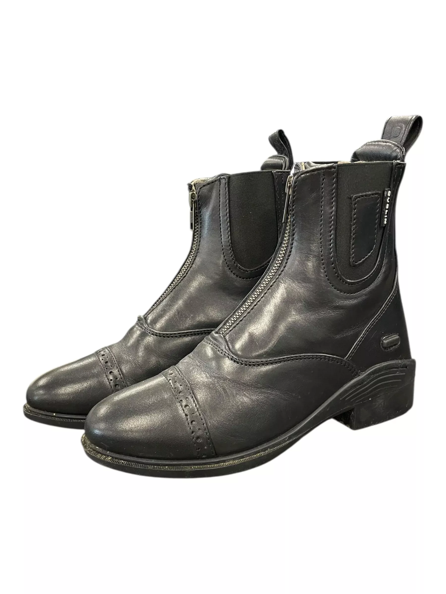 Dublin Evolution Leather Paddock Boots - Black - 7.5 - USED