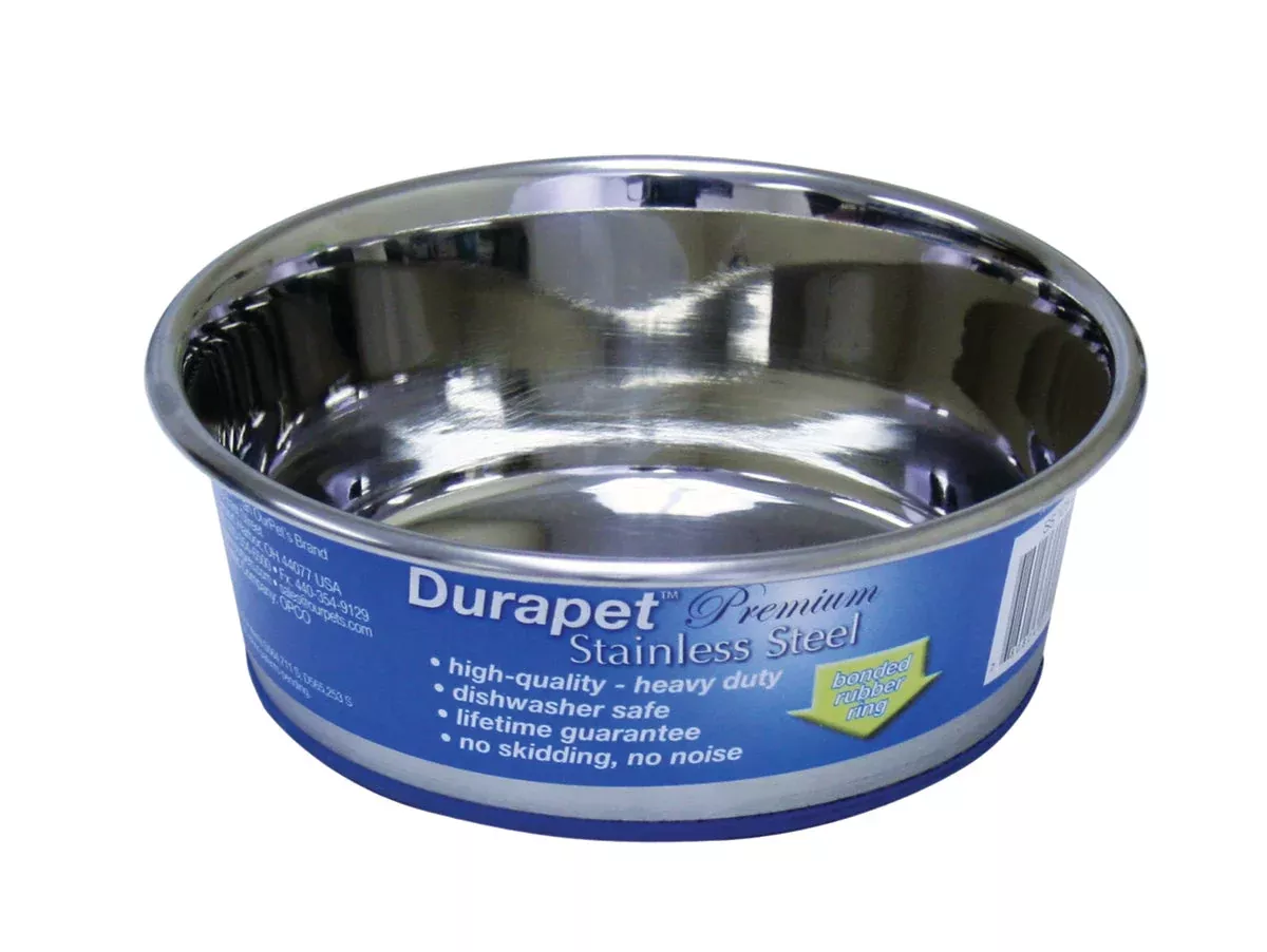 Durapet Stainless Steel Bowl, 1.2 pt