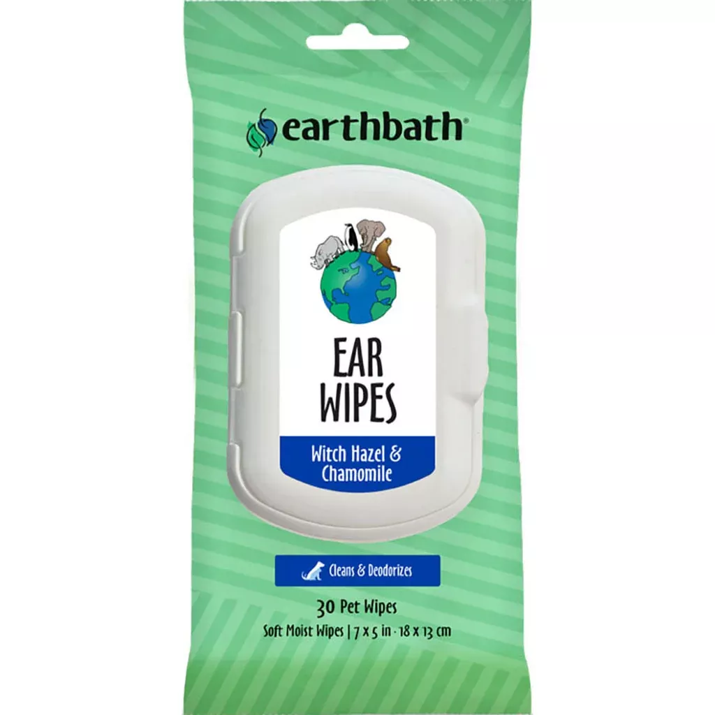 Earthbath Ear Wipes 30 Count Witch Hazel