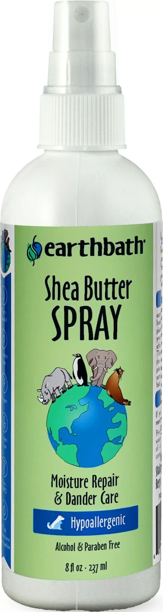 Earthbath Hypoallergenic Pet Spray, Shea Butter, 8 oz