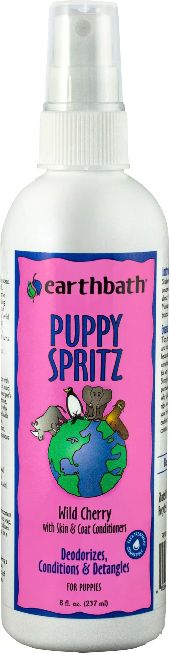 Earthbath Puppy Spritz Conditioner, Wild Cherry, 8 oz
