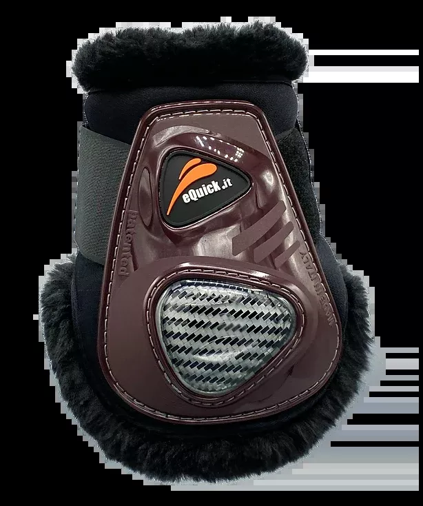 eCarbon Shock Velcro Hind Boots Fluffy
