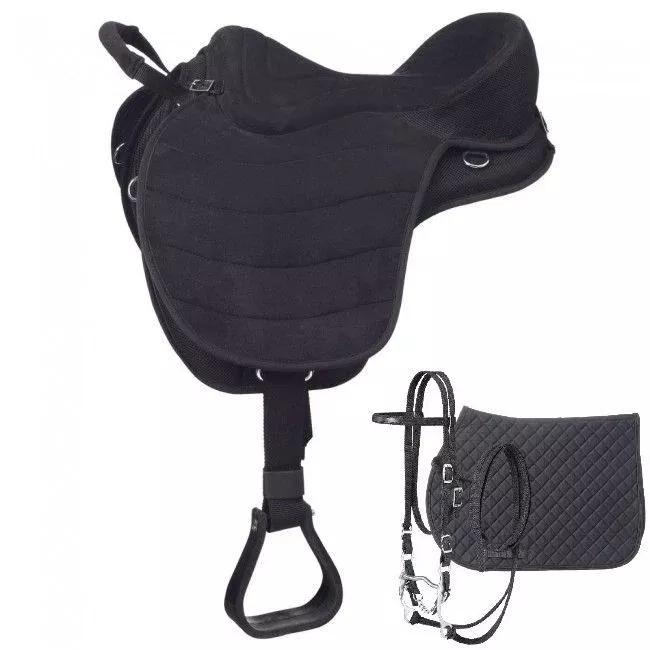 Eclipse by Tough1 Treeless Endurance Saddle with Western Rigging