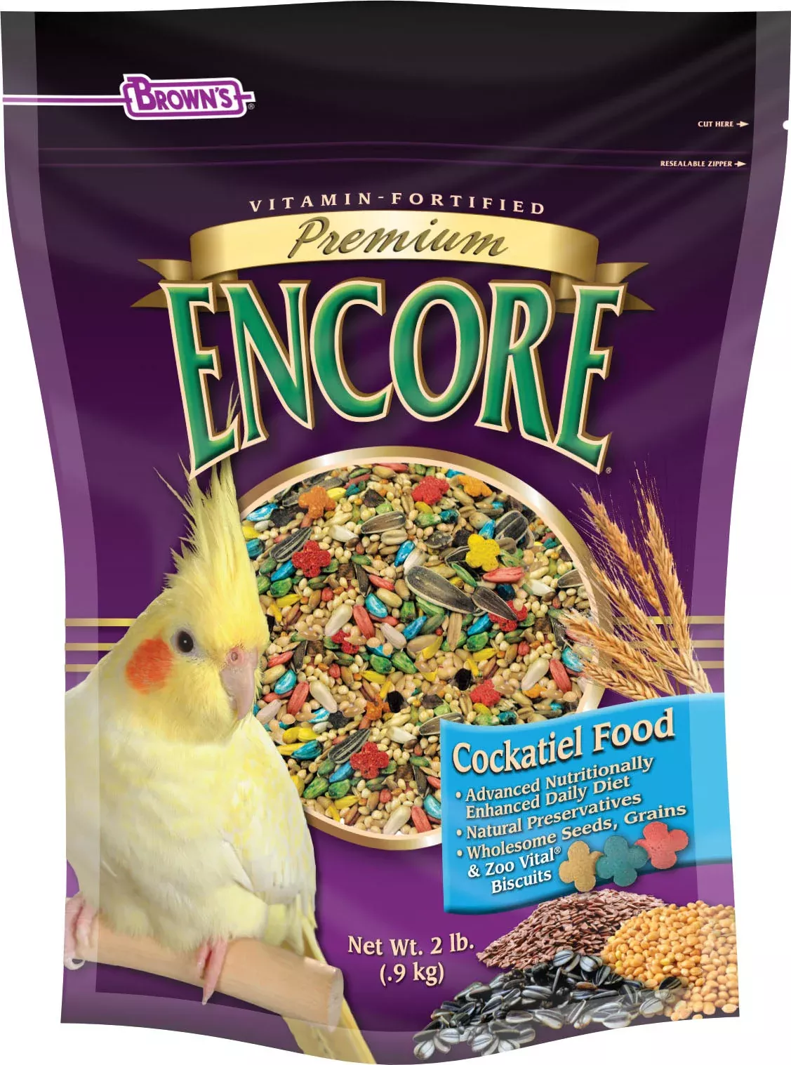 Encore Premium Cockatiel Food 2 lb