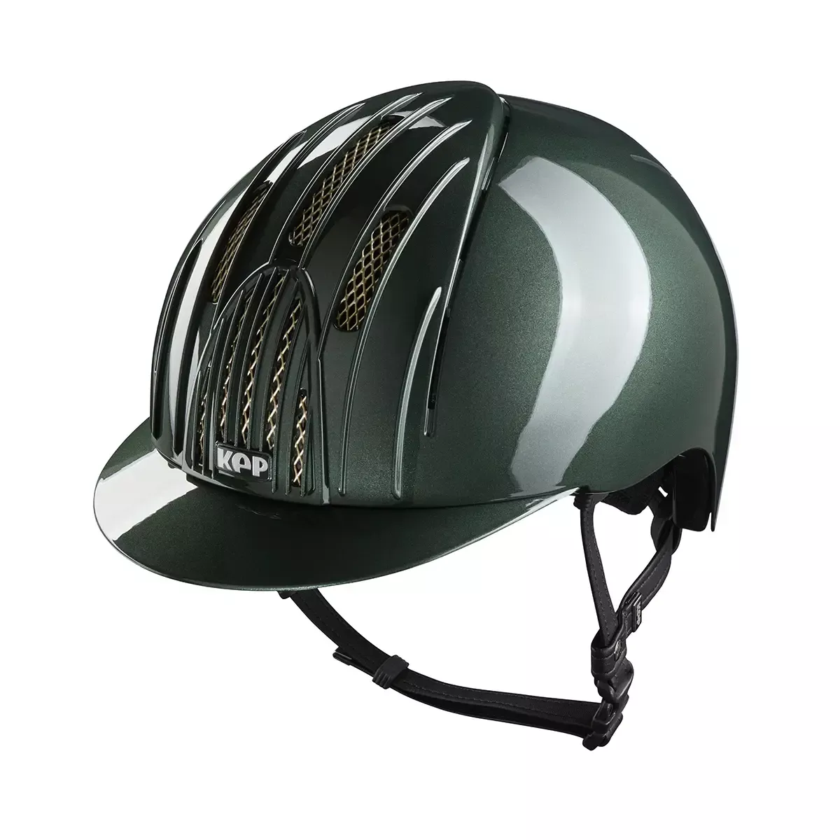 Endurance Riding Helmet Shine Dark Green