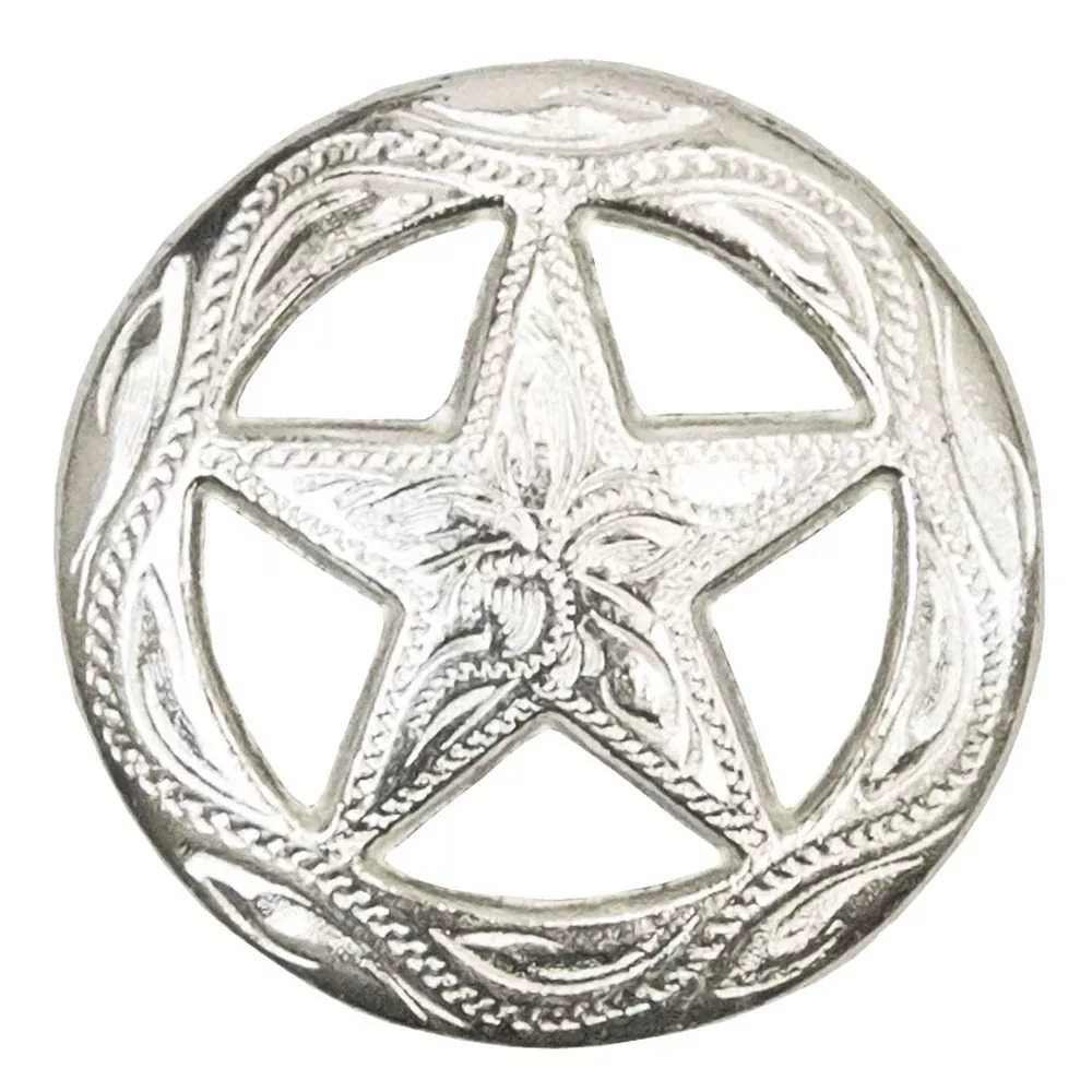 Engraved Ranger Star Concho