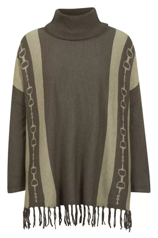 EQL by Kerrits Ladies Turtleneck Poncho Sweater