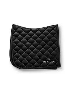 Equestrian Stockholm Saddle Pad Line Black -Full