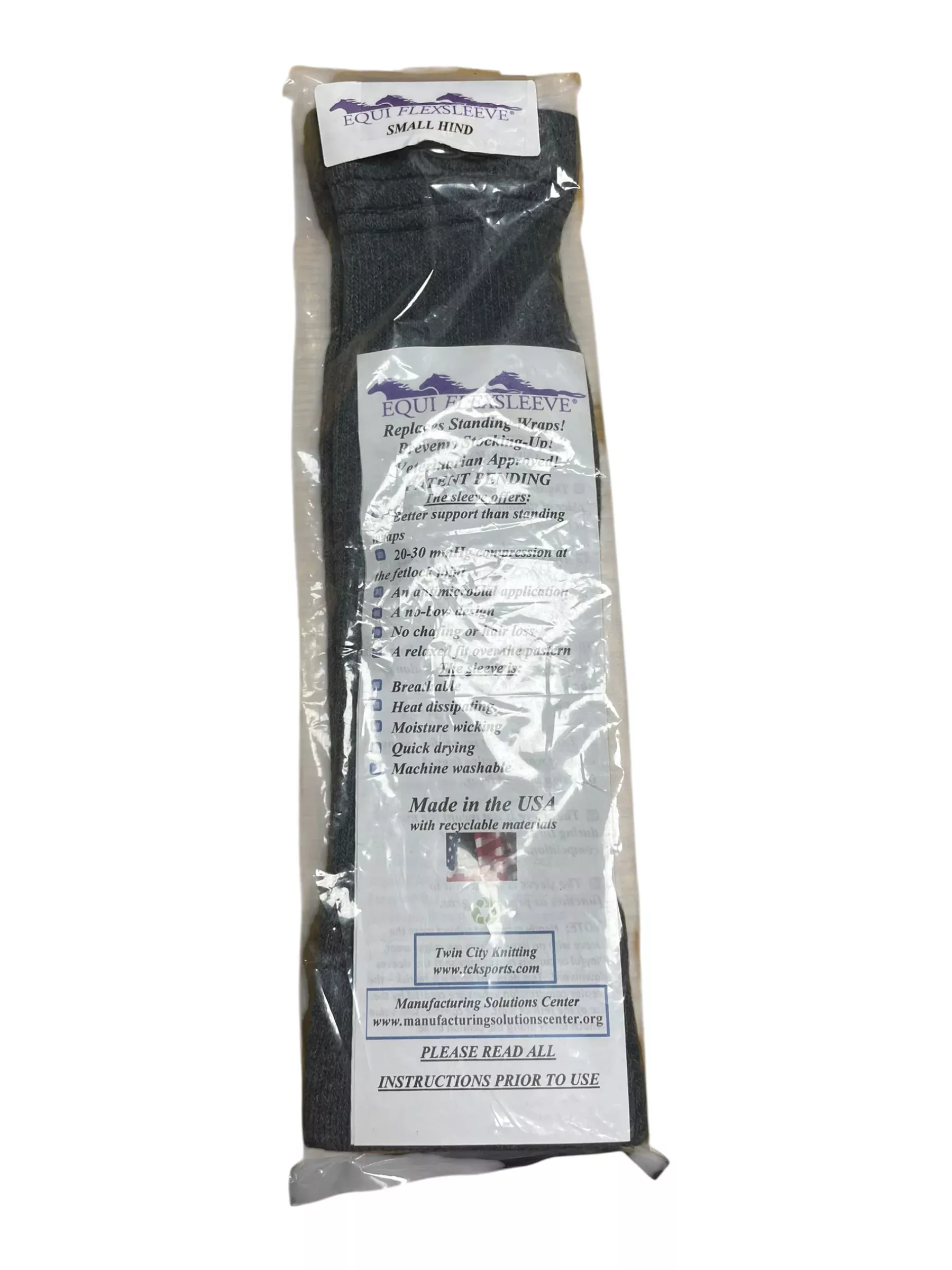 Equi Flex Sleeve *NWT* - Gray - Small Hind - USED