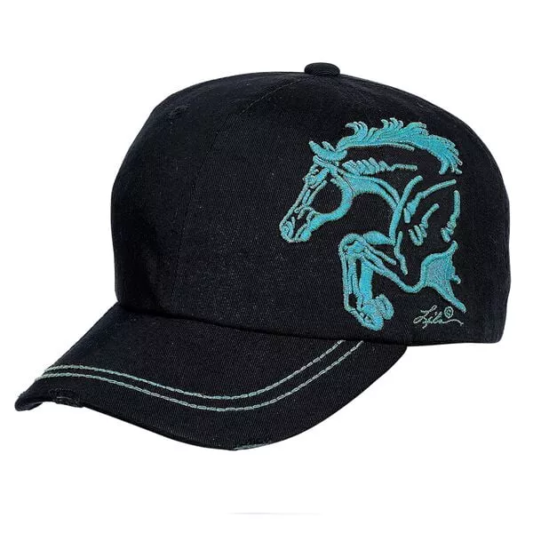 Equi-Ternatives Black 3-D Jumper Horse Cap