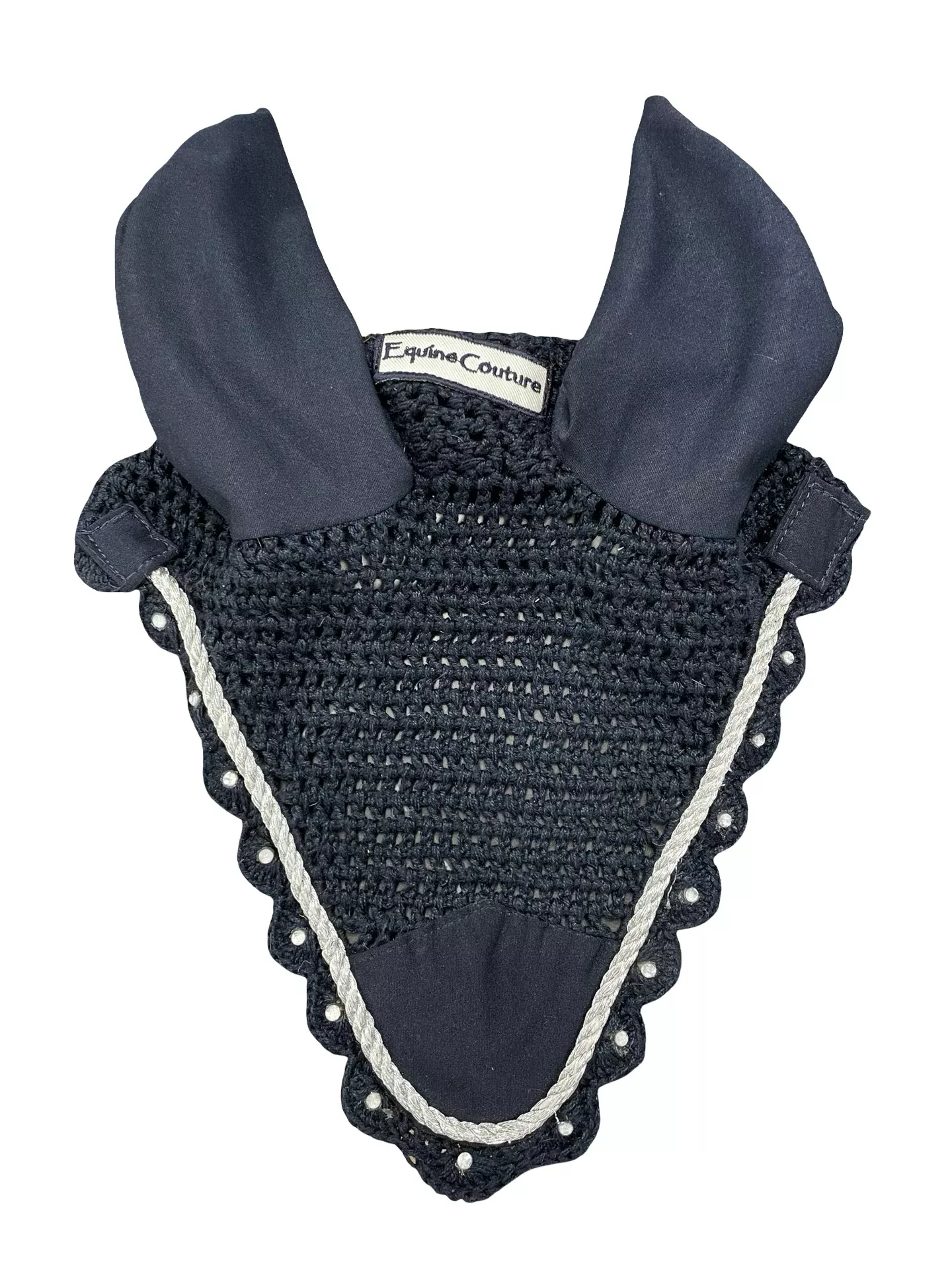 Equine Couture Bonnet - Navy/Silver - C/S - USED