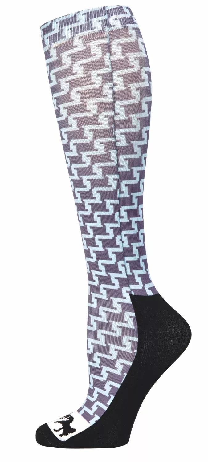 Equine Couture Geo Padded Boot Socks- Ladies