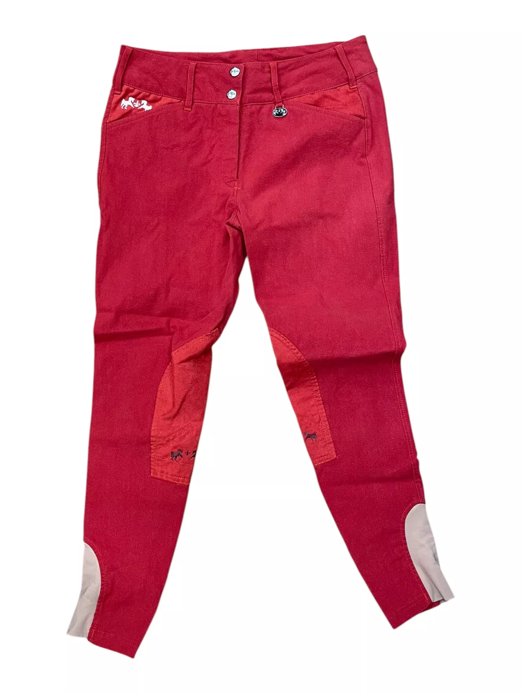 Equine Couture KP Breech - Red - 30 - USED